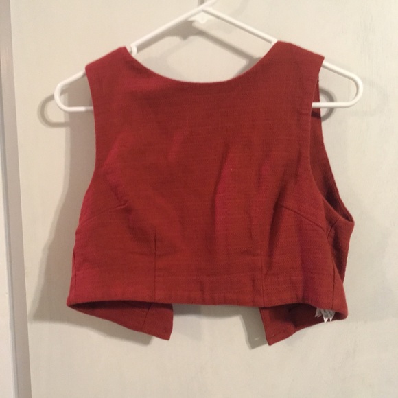 Forever 21 Tops - Forever21 Orange Crop Top